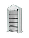 Outsunny 5 Tier Widened Mini Greenhouse, White 845-937V00WT