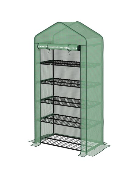 Outsunny 5 Tier Widened Mini Greenhouse, Green 845-937V00GN - pic 39108 | FastDaddyshop