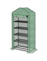 Outsunny 5 Tier Widened Mini Greenhouse, Green 845-937V00GN