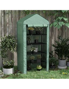 Outsunny 5 Tier Widened Mini Greenhouse, Green 845-937V00GN 2