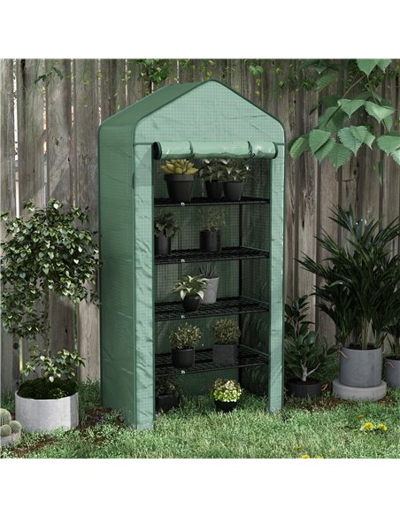Outsunny 5 Tier Widened Mini Greenhouse, Green 845-937V00GN - pic 39109 | FastDaddyshop