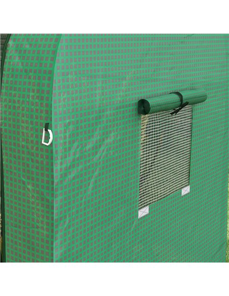 Outsunny Tomato Greenhouse, Garden Growhouse with 2 Roll-up Doors and 4 Mesh Windows, Portable Indoor Outdoor Green House, 185 x - pic 39134 | FastDaddyshop