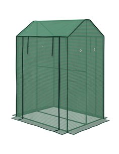 Outsunny 2-Room Green House, Mini Greenhouse, Green 845-957V00GN