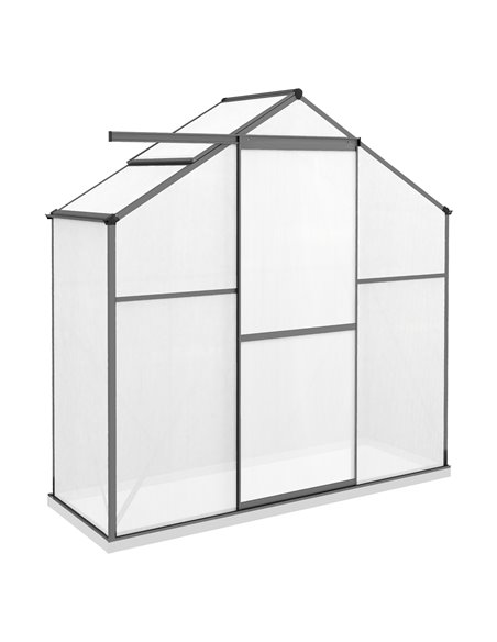 Outsunny 6 x 2.5ft Walk-In Polycarbonate Greenhouse, Dark Grey 845-950V00CG - pic 39180 | FastDaddyshop
