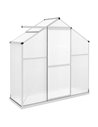 Outsunny 6 x 2.5ft Polycarbonate Walk-In Greenhouse, Silver 845-950V00SR