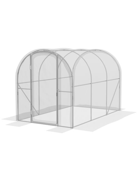 Outsunny Polytunnel Greenhouse Walk-in Grow House, 3 x 2 x 2m, Clear 84H-004V00CR - pic 39225 | FastDaddyshop