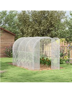 Outsunny Polytunnel Greenhouse Walk-in Grow House, 3 x 2 x 2m, Clear 84H-004V00CR 2