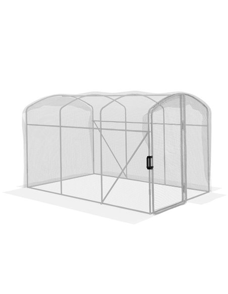 Outsunny Polytunnel Greenhouse Walk-in Grow House, 2 x 2 x 2m, White 84H-010V00WT - pic 39234 | FastDaddyshop