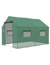 Outsunny Polyethylene Walk-in Polytunnel Greenhouse, 2 x 3(m), Green 84H-074V00GN