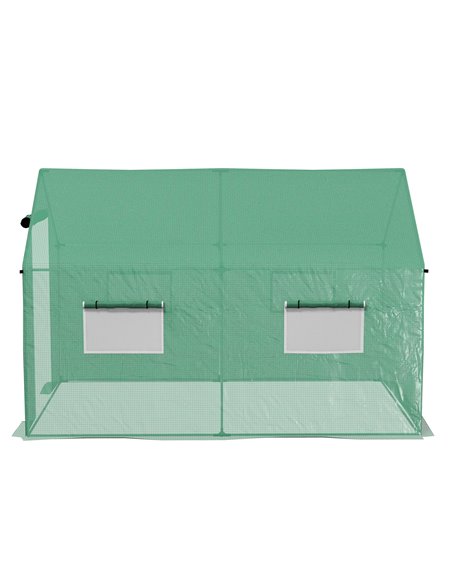 Outsunny Polyethylene Walk-in Polytunnel Greenhouse, 2 x 3(m), Green 84H-074V00GN - pic 39269 | FastDaddyshop