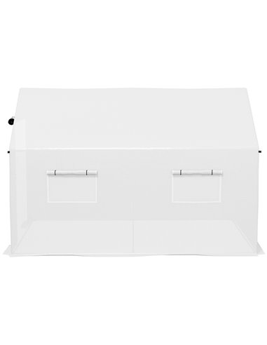 Outsunny Polyethylene Walk-in Polytunnel Greenhouse, 2 x 3(m), White 84H-074V00WT