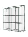 Outsunny 3 Tier 6 Wire Shelves Reinforced Mini Greenhouse, Clear 84H-065V00CR