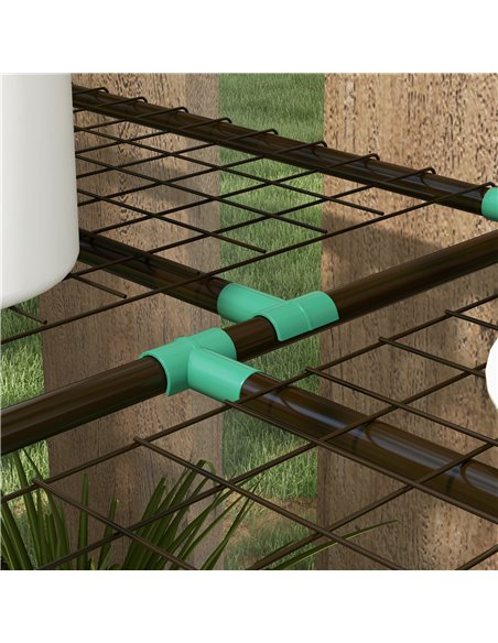 Outsunny 3 Tier 6 Wire Shelves Reinforced Mini Greenhouse, Clear 84H-065V00CR - pic 39313 | FastDaddyshop