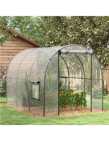 Outsunny Polytunnel Greenhouse Walk-in Grow Hous, Clear 84H-070V00CR - pic 39334 | FastDaddyshop