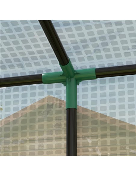 Outsunny PE Cover Walk-in Outdoor Greenhouse, White 84H-063V00WT - pic 39349 | FastDaddyshop