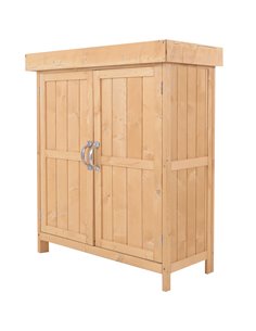 Outsunny Outdoor Garden Storage Shed, Cedarwood-Burlywood Colour 845-212