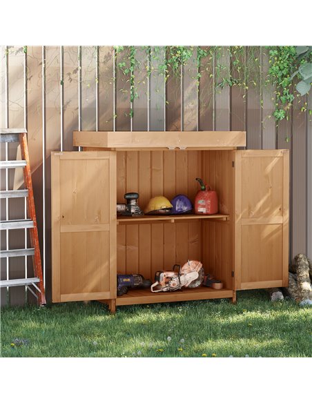 Outsunny Outdoor Garden Storage Shed, Cedarwood-Burlywood Colour 845-212 - pic 39406 | FastDaddyshop