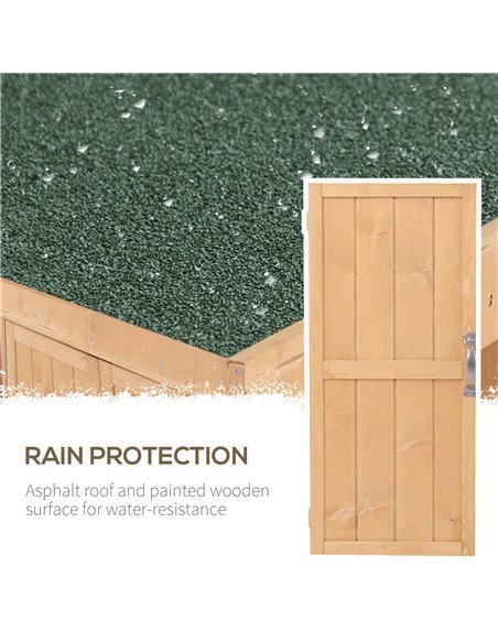 Outsunny Outdoor Garden Storage Shed, Cedarwood-Burlywood Colour 845-212 - pic 39408 | FastDaddyshop