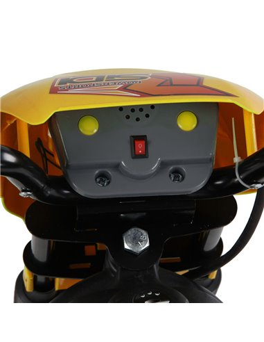 HOMCOM Kids Electric Motorbike Child Ride on Motorcycle 6V Battery Scooter (Yellow)