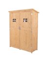 Outsunny Wooden Garden Storage Shed, Natural 845-210