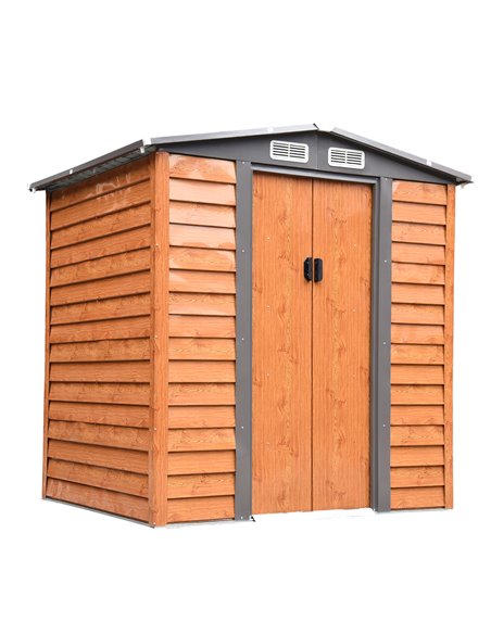 Outsunny 6 x 5 ft Garden Storage Shed, Apex Store for Gardening Tool, Brown 845-171 - pic 39423 | FastDaddyshop