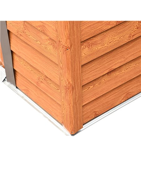 Outsunny 6 x 5 ft Garden Storage Shed Apex Store for Gardening Tool with Foundation and Ventilation, Brown 845-171 - pic 39430 | FastDaddyshop