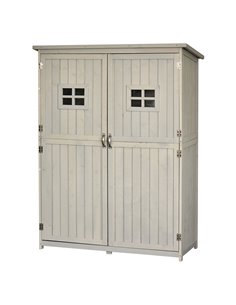 Outsunny Wooden Garden Shed, Tool Storage, Grey 845-210GY