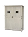 Outsunny Wooden Garden Shed, Tool Storage, Grey 845-210GY
