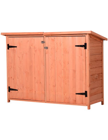 Outsunny Wooden Garden Storage Shed, Golden Red 845-279 - pic 39477 | FastDaddyshop