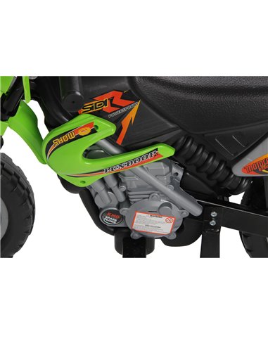 HOMCOM Kids Electric Motorbike Child Ride on Motorcycle 6V Battery Scooter (Green)