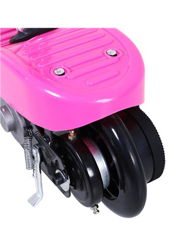 HOMCOM Outdoor Ride On Powered Scooter for kids Sporting Toy 120W Motor Bike 2 x 12V Battery - Pink