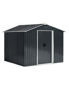 Outsunny 8 x 6ft Garden Storage Shed, Grey 845-429GY