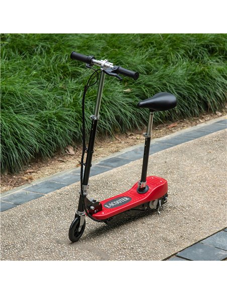HOMCOM Outdoor Ride On Powered Scooter for kids Sporting Toy 120W Motor Bike 2 x 12V Battery - Red - pic 3958 | FastDaddyshop