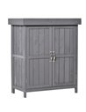 Outsunny Wooden Garden Storage Shed, Grey 845-212GY