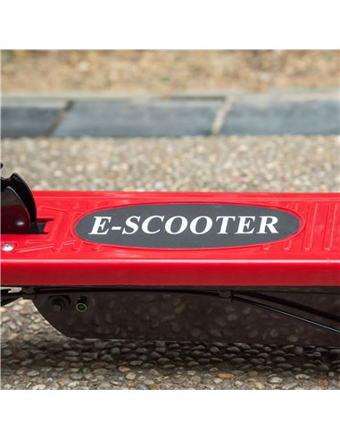 HOMCOM Outdoor Ride On Powered Scooter for kids Sporting Toy 120W Motor Bike 2 x 12V Battery - Red