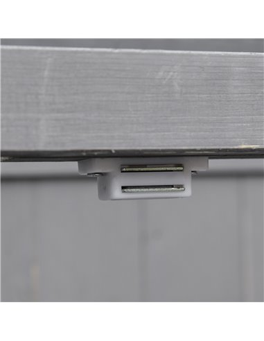 Outsunny Wooden Garden Storage Shed Tool Cabinet Organiser with Shelves, Two Doors,74 x 43 x 88cm, Grey 845-212GY