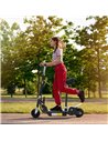 HOMCOM 120W Teens Foldable Kids Powered Scooters 24V Rechargeable Battery Adjustable Ride on Outdoor Toy (Black)