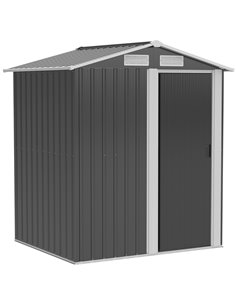 Outsunny 5ft x 4ft Garden Metal Storage Shed, Grey 845-291V01