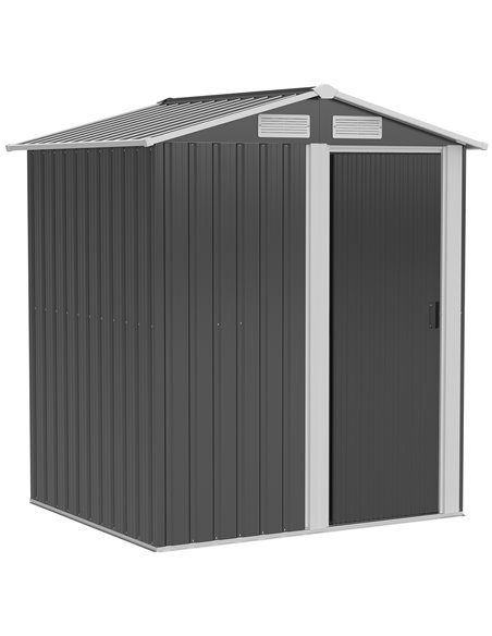 Outsunny 5ft x 4ft Garden Metal Storage Shed, Grey 845-291V01 - pic 39711 | FastDaddyshop