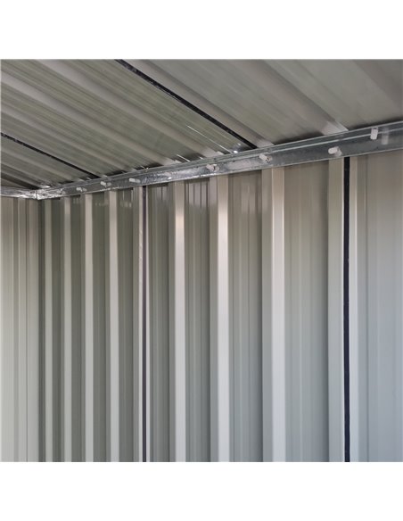 Outsunny 5ft x 4ft Garden Metal Storage Shed, Tool Storage Shed with Sliding Door, Sloped Roof and Floor Foundation for Garden,  - pic 39719 | FastDaddyshop