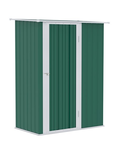 Outsunny 4.7ft x 2.8ft Garden Steel Storage Shed, Green 845-328V01GN - pic 39738 | FastDaddyshop