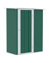 Outsunny 4.7ft x 2.8ft Garden Steel Storage Shed, Green 845-328V01GN