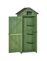 Outsunny Garden Vertical Utility 3 Shelves Shed, Dark Green 845-209V01GN