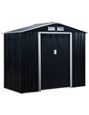 Outsunny 7ft x 4ft Lockable Garden Shed, Dark Grey 845-030CG