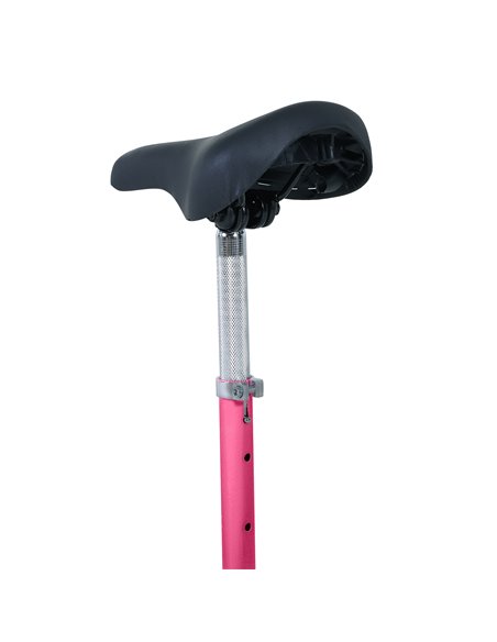 HOMCOM 120W Teens Foldable Kids Powered Scooters 24V Rechargeable Battery Adjustable Ride on Outdoor Toy (Pink) - pic 3980 | FastDaddyshop