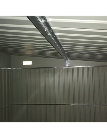 Outsunny 11 x 9 ft Metal Garden Storage Shed Sloped roof Tool House with Double Sliding Doors and 2 Air Vents, Grey 845-529GY - pic 39808 | FastDaddyshop