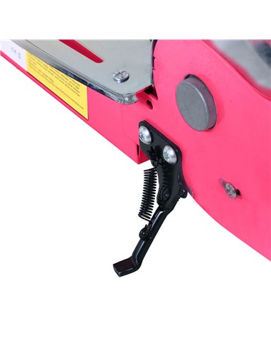 HOMCOM 120W Teens Foldable Kids Powered Scooters 24V Rechargeable Battery Adjustable Ride on Outdoor Toy (Pink)