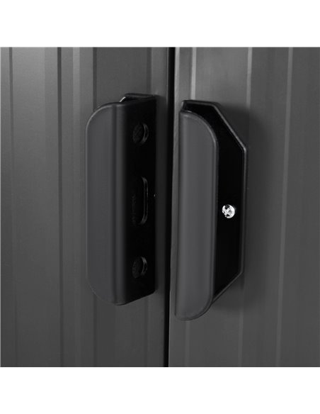 Outsunny 6.8 x 4.3ft Outdoor Garden Storage Shed, Tool Storage Box for Backyard, Patio and Lawn, Black 845-496 - pic 39827 | FastDaddyshop
