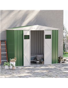 Outsunny 8 x 4 ft Metal Garden Storage Shed, Green 845-681 2