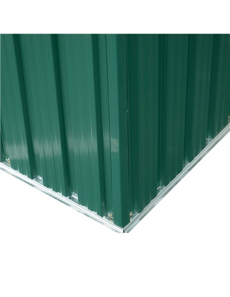 Outsunny Pent Roofed Metal Garden Shed House Hut Gardening Tool Storage w/ Ventilation 260L x 194W x 200H cm 845-174V01GN - pic 39861 | FastDaddyshop